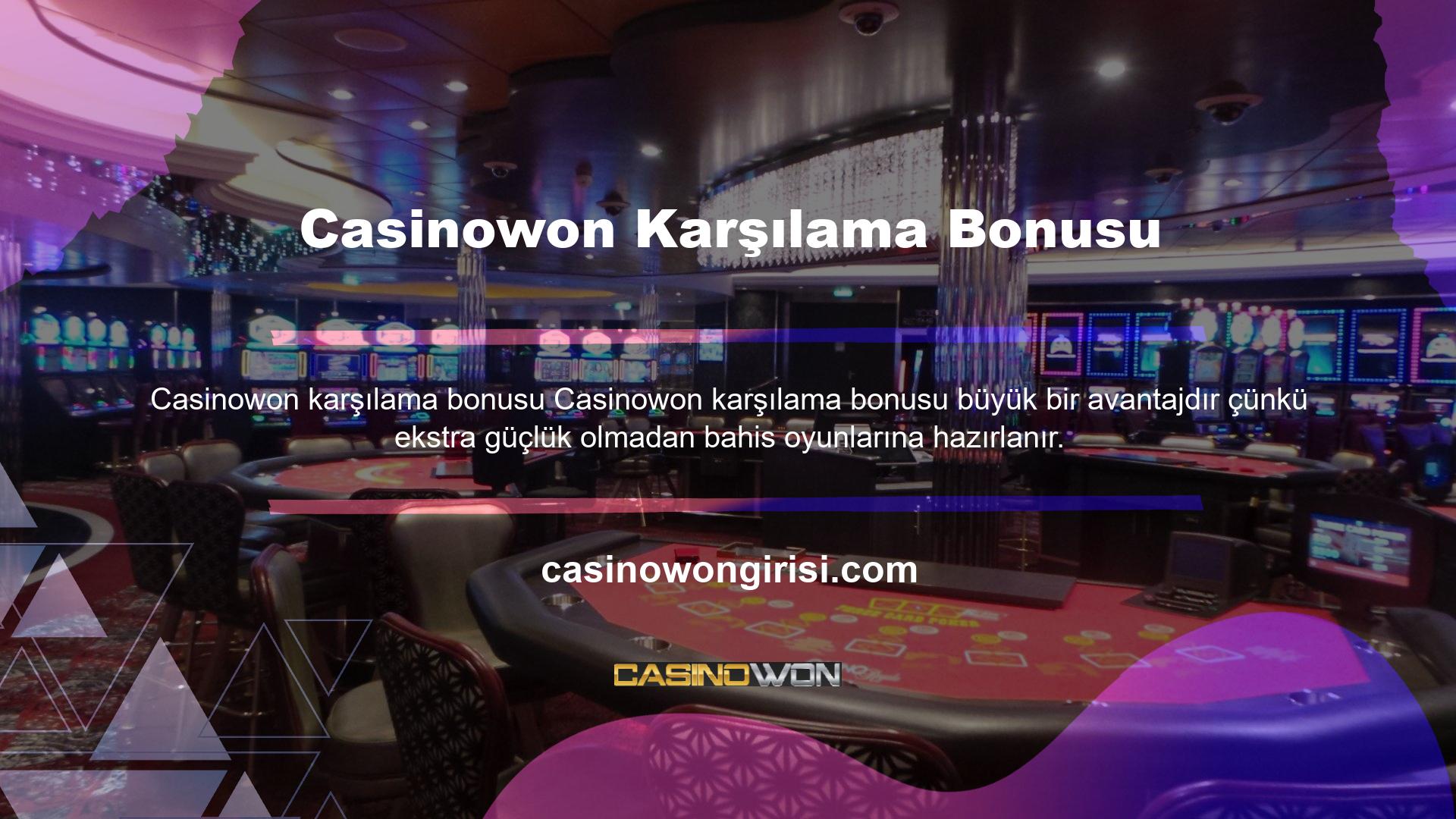 Bonuslar, oyunu çevrimiçi olarak yeni başlayanlar için daha erişilebilir hale getirir ve ayrıca üyeleri casino oyunları oynama konusunda meşgul ve heyecanlandırmaya yardımcı olurlar